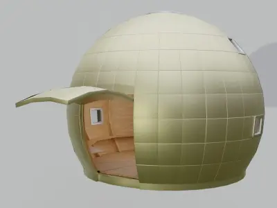 Mountain Hut 3D model