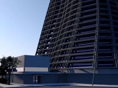 Hotel Skyscraper 3D model