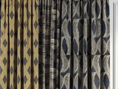 Curtain Set 58 3D model
