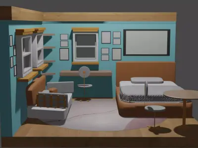 Bedroom Designe 3D model