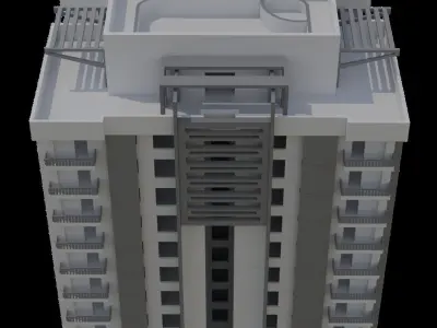 Residential Apartment Free 3D print model