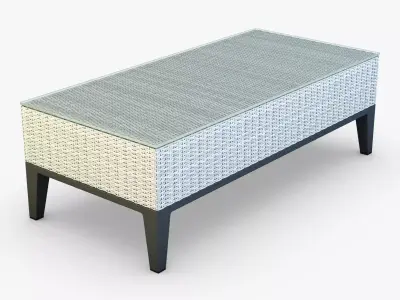 Rexus coffee table white 3D model
