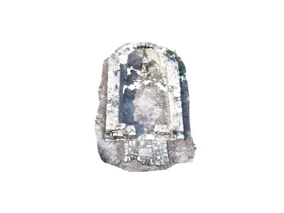 ruins of the temple 3D model