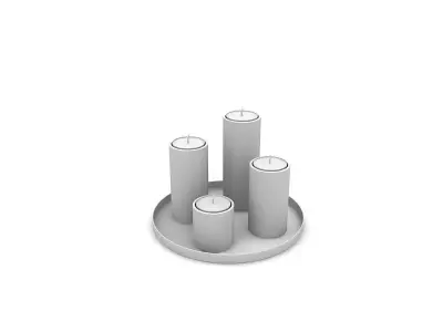 candlestick 3D model buy