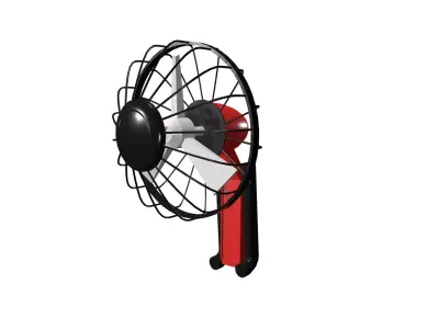 Table Fan Low-poly 3D model