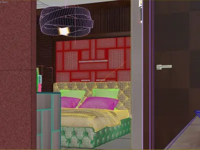 azure Master Bedroom 01 3D model