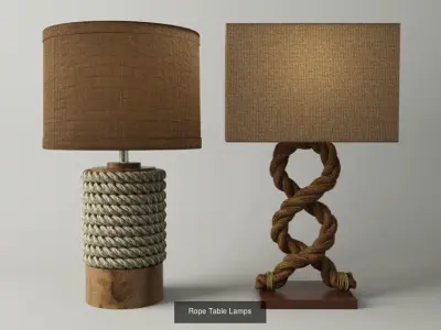 Rope Lamps Collection 3D Model Pack