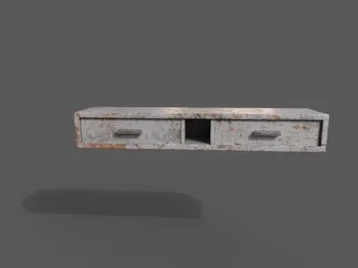 Old Modern Furniture 3D Model Low-poly 3D model