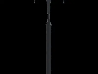 Ornate Street light fixture architectural lighting for street 3D model