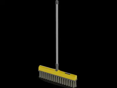 Brooms mops and window squeegees Angle Broom Low-poly 3D model