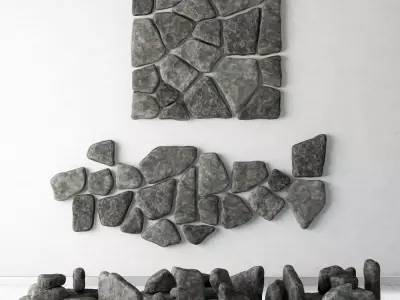 Collection stone chip 3D model