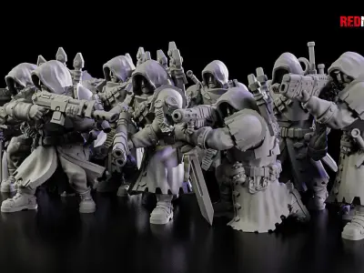 Janissaries - Squad of the Imperial Force 3D print model