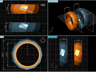 Ring 3D Print 3D print model 3D print model 3D print model tw... 3D print model