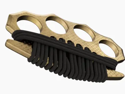 Knuckle with cord 3D model