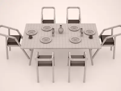 DINING TABLE 3D model