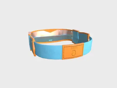 SciFi Glasses C07 Orange Blue - Character Design Fashion Low-poly 3D model