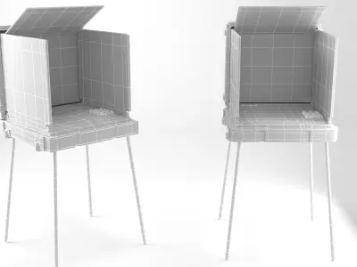 USA Voting machine 3D model