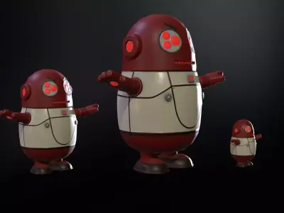 Minirobotic2Pack2 Low-poly 3D model