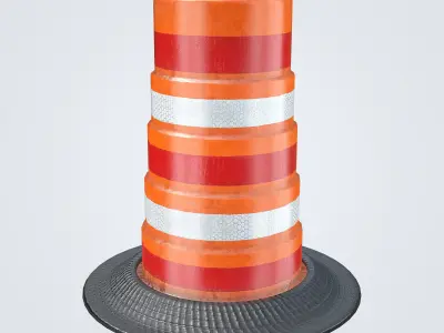 Traffic Drum 3D model