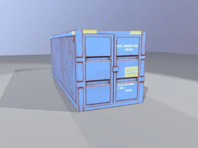 Container shipping Low-poly 3D model