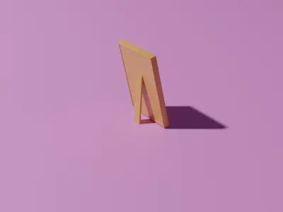 Picture frame 3D model 4