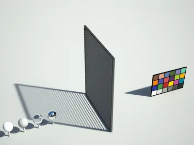 Blinds or shutters Low-poly 3D model