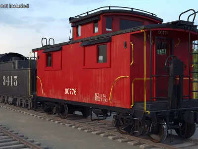  Steam Engine with Caboose 