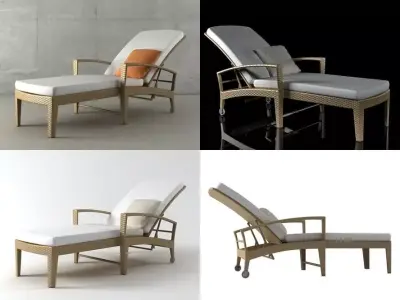 Panama Beach Chair 3D model