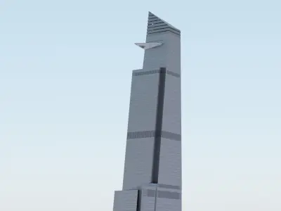 30 Hudson Yards Building Low-poly 3D model