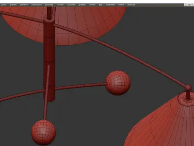 Mitzi Birdie Chandelier Low-poly 3D model