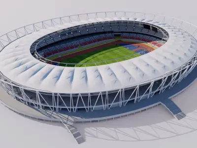 National Athletics Centre Budapest Hungary 3D model