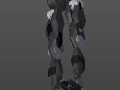 Low Poly Robot Legs Low-poly 3D model