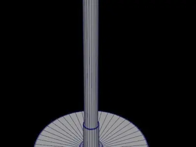dark floor lamp 3D model