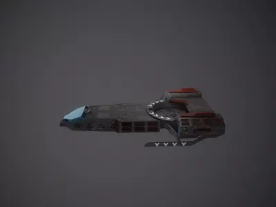 Spaceship mini transporter vol2 3D model