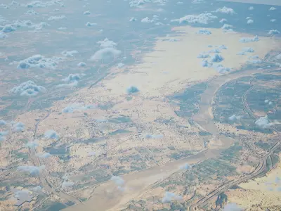 Hyderabad City Pakistan City Landscape 3D Model 3D model