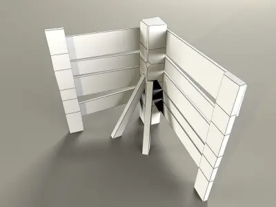 Old Wooden Fence Pack Low-poly 3D model