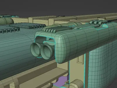 air cargo ship 3D model