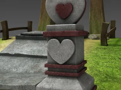 Japanese Gate 3D model