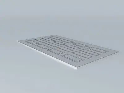 Wooden door 3D model 10