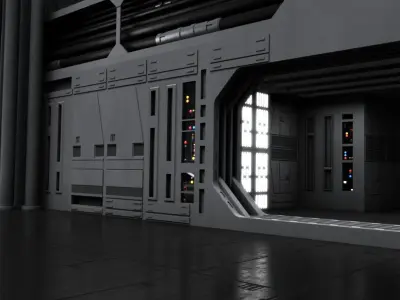 Star Wars Death Star Dockibg Bay 327 3D model