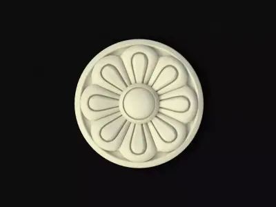 rosette flower Free 3D model buy