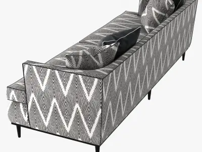 Monroe sofa by kate spade 3D model