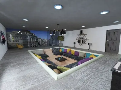 Living room  3D model 15