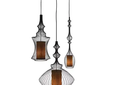 Emperor  Opium and Tibet pendant lamps 3D model