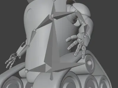 Robot-001 Low-poly 3D model