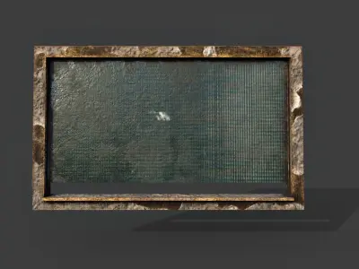 Window-OldReception-Version 01 Low-poly 3D model