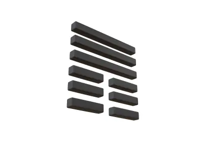 I Ching Hexagrams 12 pi v1 001 Low-poly 3D model