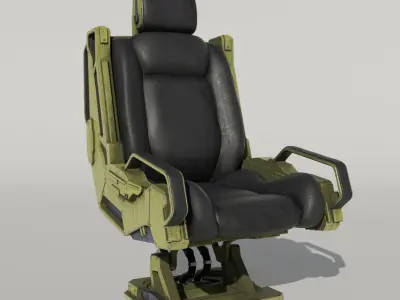 Sci-Fi chair v3 3D model