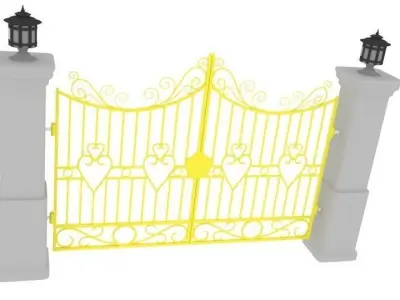 Medieval Gate 3D model