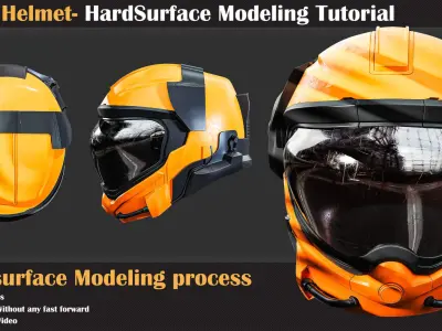 Hardsurface Tutorial Collection Vol3 - Scifi Helmet   3D model